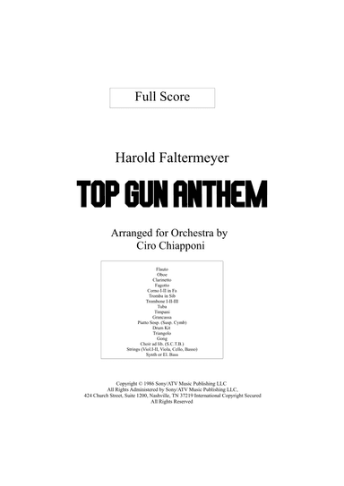 Top Gun Anthem (arr. Ciro Chiapponi)