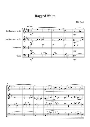 Ragged Waltz - Brass Quartet