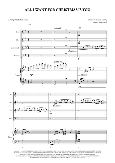 All I Want For Christmas Is You (arr. Rafael Alves)