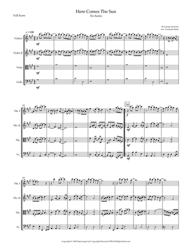 Here Comes The Sun (arr. Fernando Britto)
