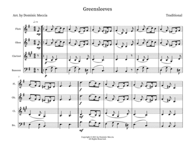 Greensleeves (arr. Dominic Meccia)