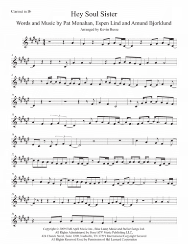 Hey, Soul Sister (arr. Kevin Busse)