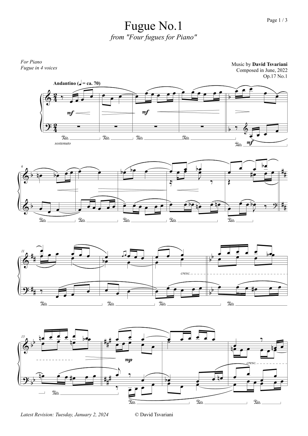 Fugue No.1