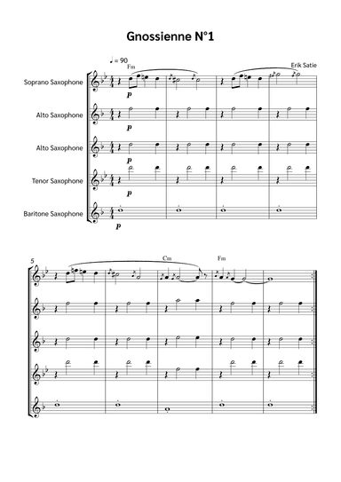 Gnossienne N°1 (arr. Jackson Spindler)