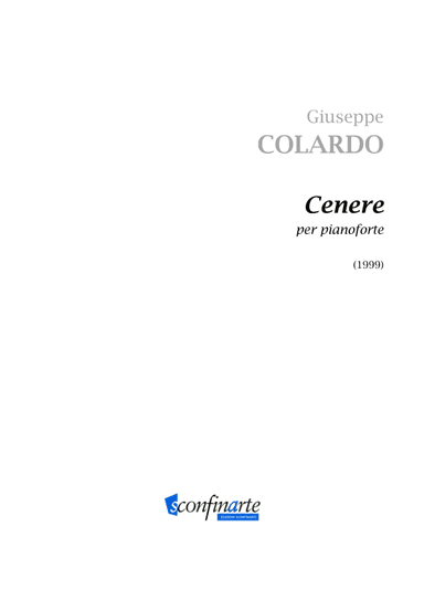 Giuseppe Colardo: CENERE (ES 938)