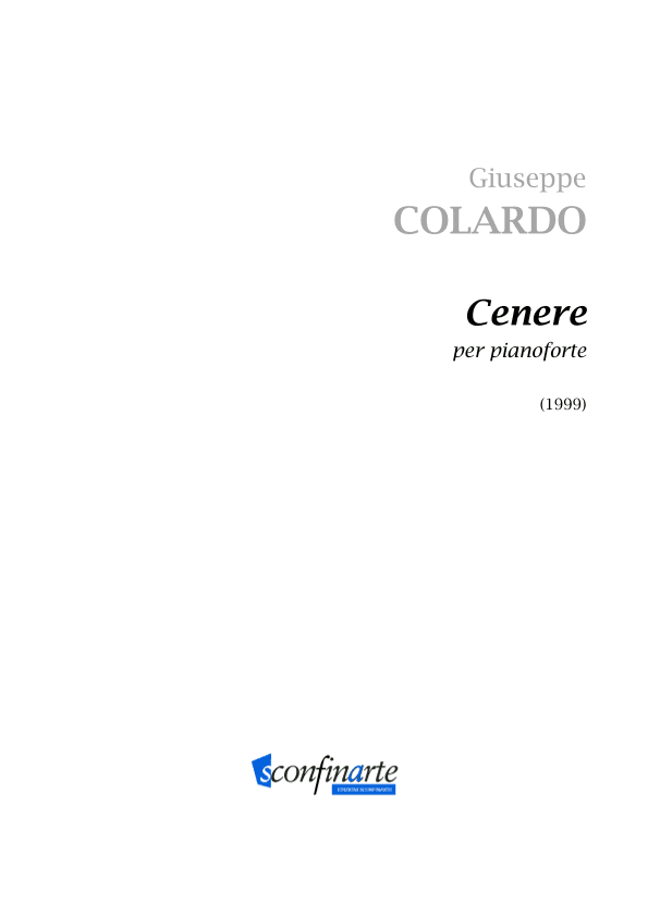 Giuseppe Colardo: CENERE (ES 938)