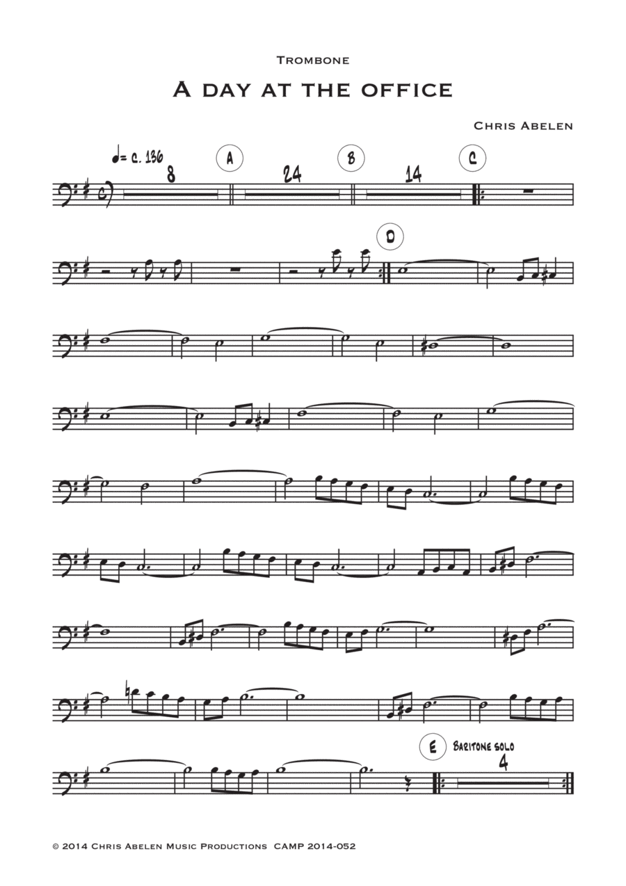 A day at the office (album) - 13 trombone parts