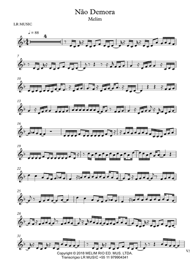 Nao Demora (arr. Lucas Rocha)