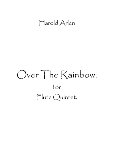 Over The Rainbow (arr. Spence Bundy)