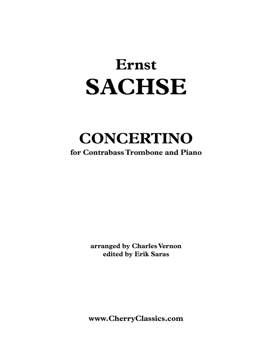 Concertino for Tuba or Piano (arr. Charles Vernon)
