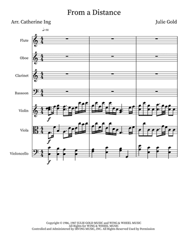 From A Distance (arr. Catherine Ing)