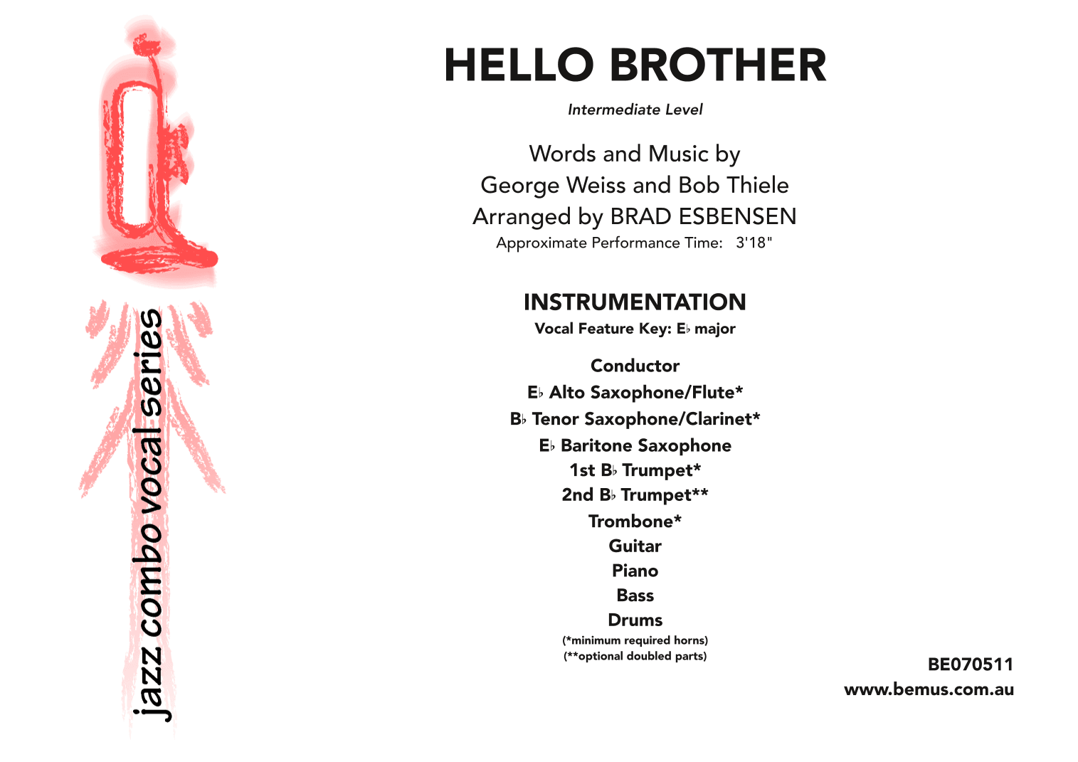 Hello Brother (arr. Brad Esbensen)
