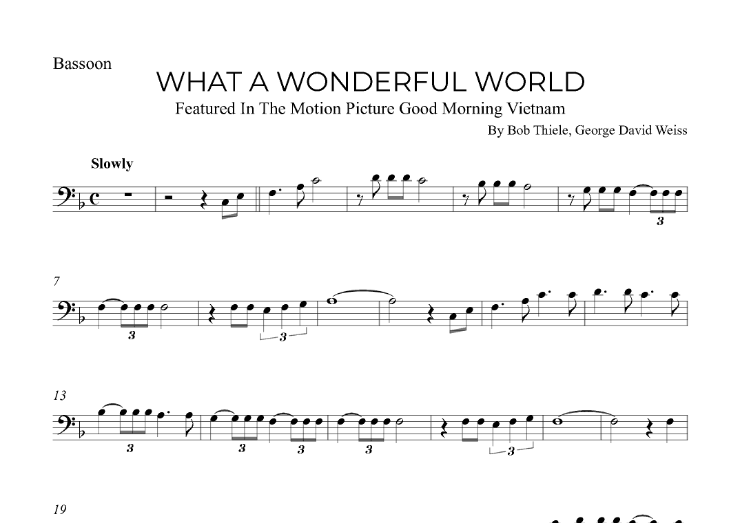 What A Wonderful World (arr. Alex Nunes Rodrigues)