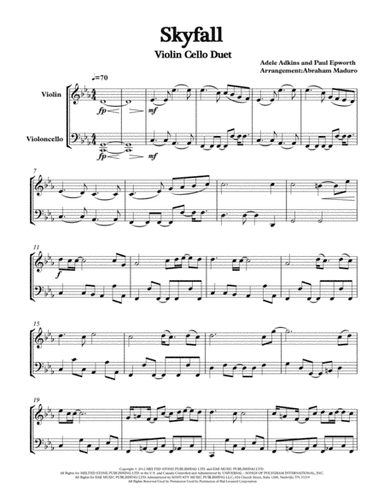 Skyfall (arr. Abraham Maduro)