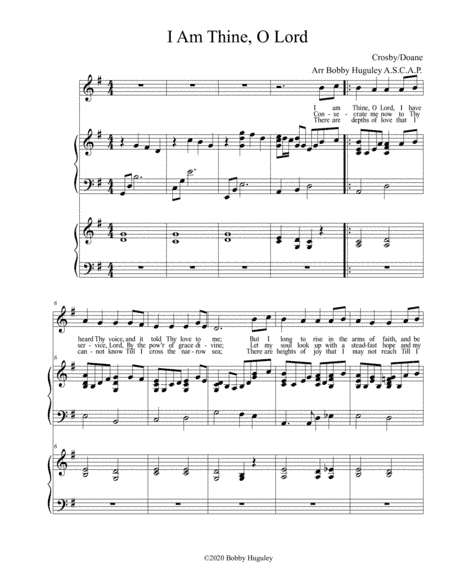 I Am Thine O Lord (arr. Bobby Huguley)