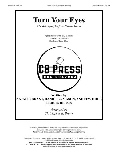 Turn Your Eyes (arr. Christopher R. Brown)