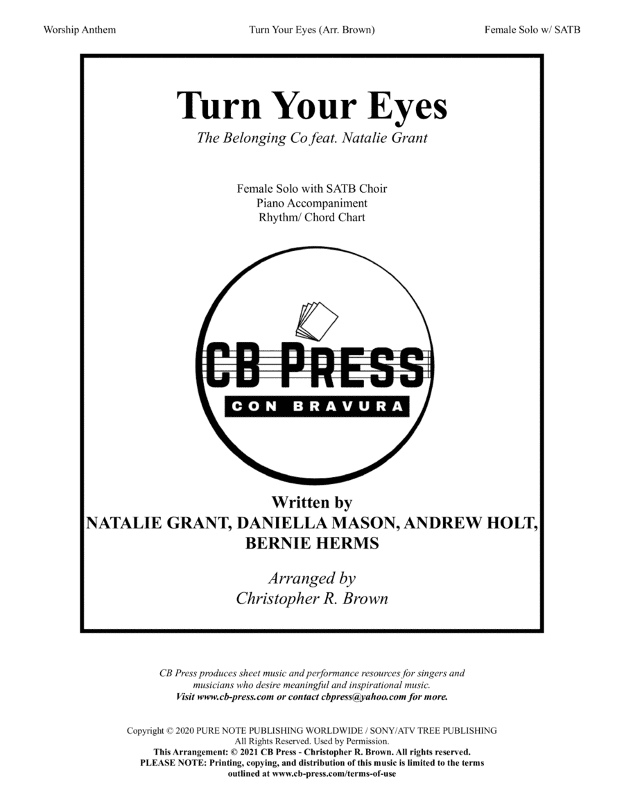Turn Your Eyes (arr. Christopher R. Brown)