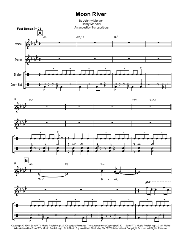 Moon River (arr. Tunescribers)