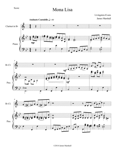Mona Lisa (arr. James Marshall)