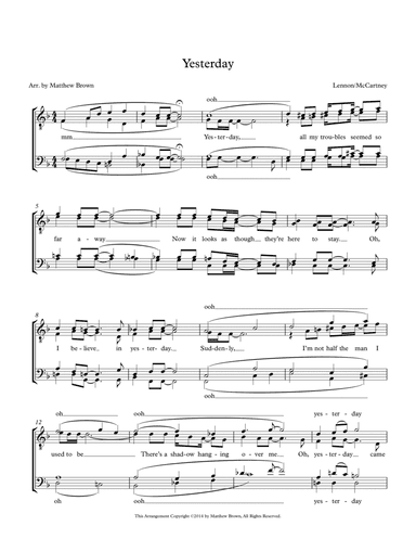 Yesterday (arr. Matthew Brown)
