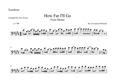 How Far I'll Go (arr. Alex Souza)