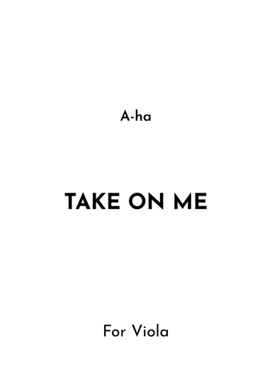 Take On Me (arr. Jireh J.)
