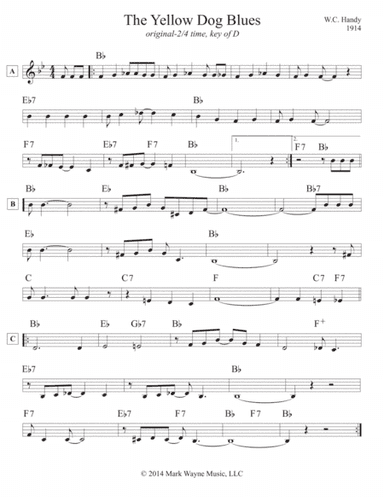 Yellow Dog Blues, The (arr. Mark Huxhold)