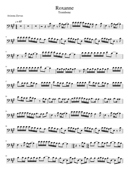Roxanne (arr. Sean M.)