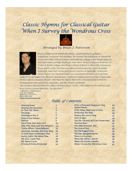 When I Survey the Wondrous Cross (arr. Bruce J. Patterson)