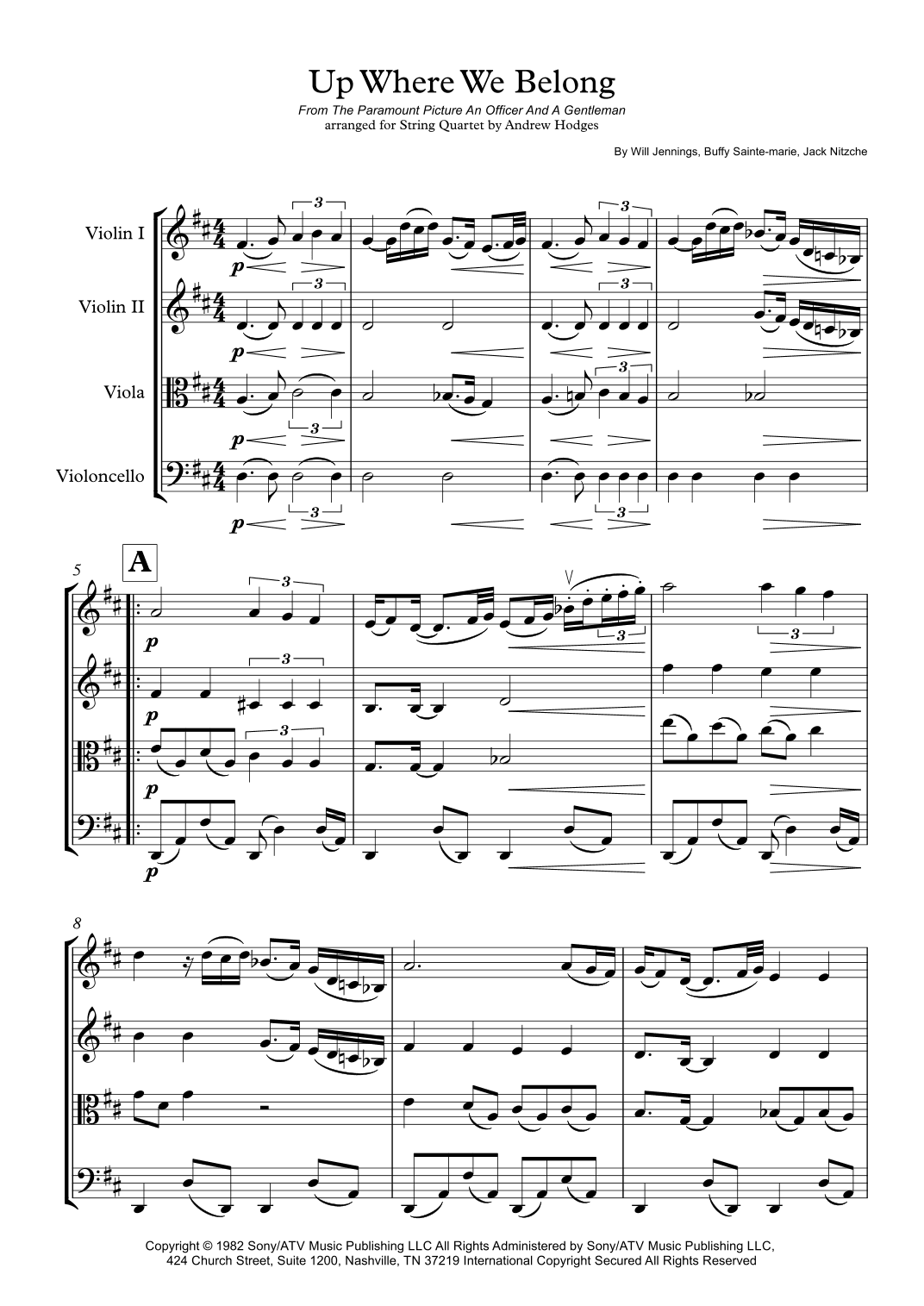 Up Where We Belong (arr. Andrew Hodges)