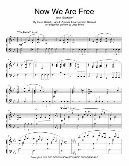 Gladiator Main Theme (arr. Joey Brink)