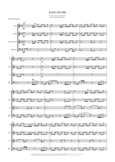 Easy On Me (arr. Matthew pyeon)