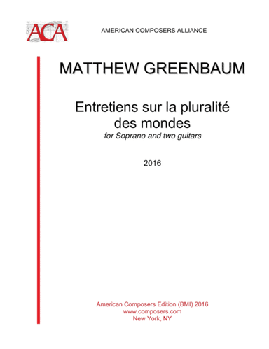 [Greenbaum] Entretiens sur la pluralité des mondes