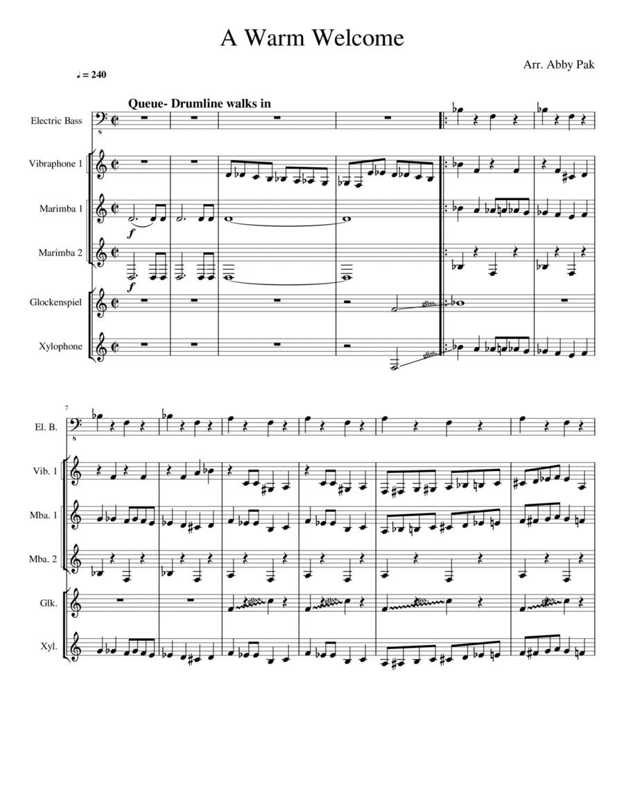 The Entry of the Gladiators (arr. Abigail Pak)