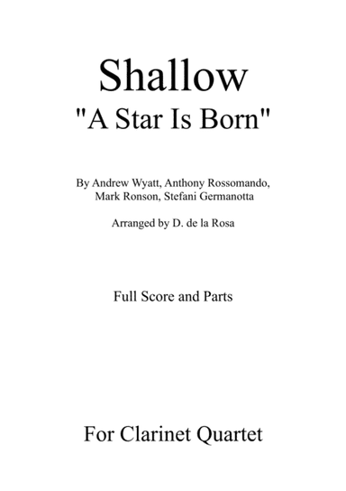 Shallow (arr. Daniel de la Rosa Oliva)