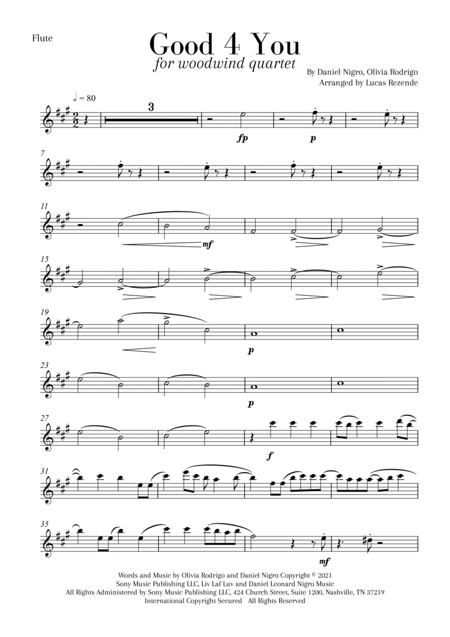 Good 4 U (arr. Lucas Rezende)