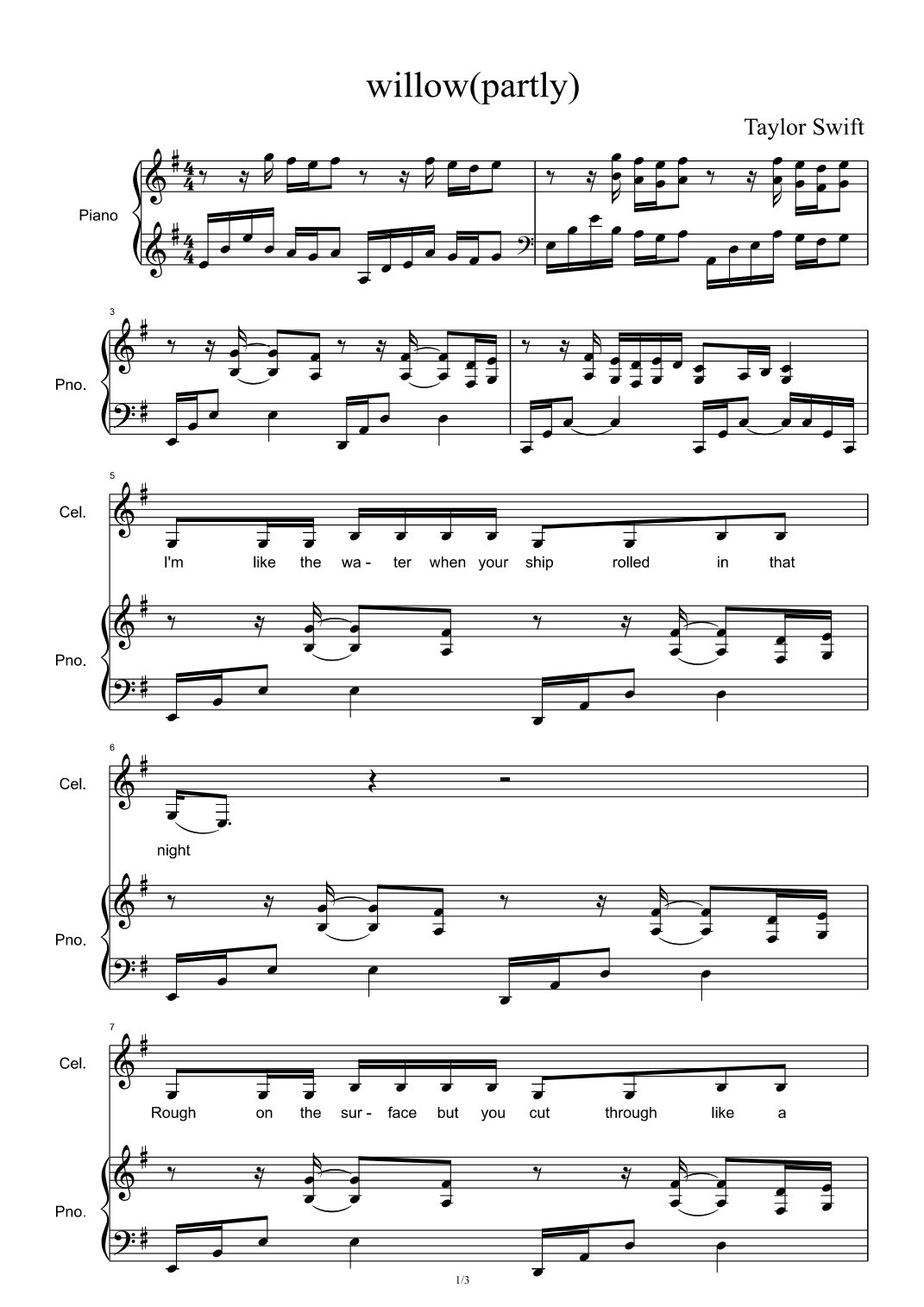 Willow (arr. Taylor Swift)
