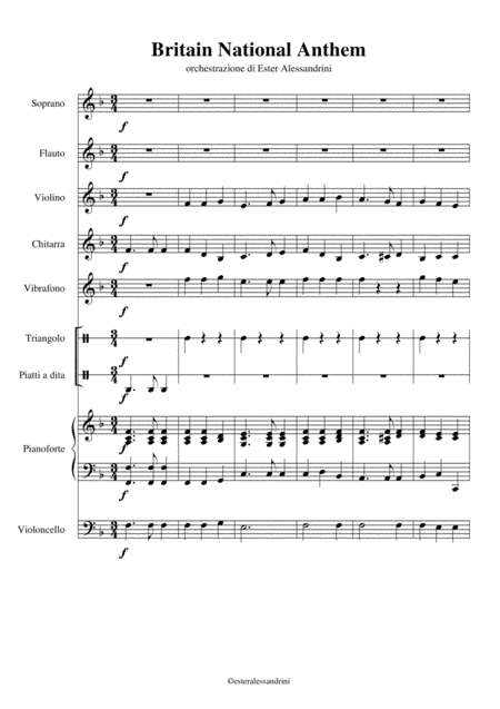 God save the Queen (Britain national anthem) (arr. Ester Alessandrini)