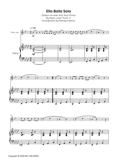 Ella Baila Sola (arr. Rodrigo Faleiros)
