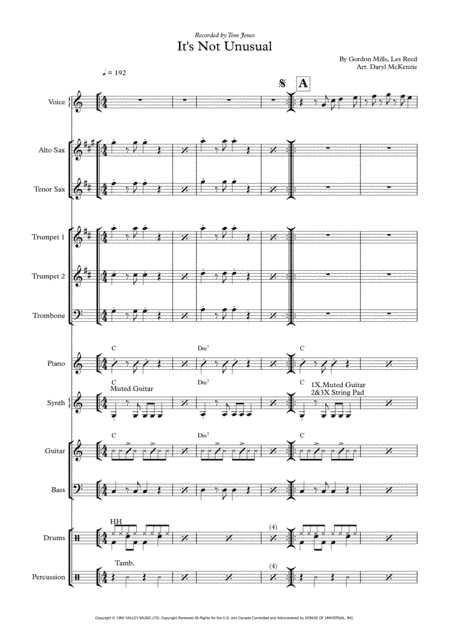 It's Not Unusual (arr. Daryl McKenzie)