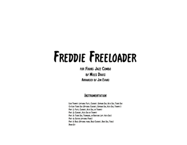 Freddie Freeloader (arr. Jim Evans)