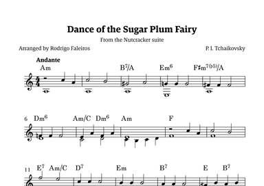 Sugar Plum Fairy theme (arr. Rodrigo Faleiros)