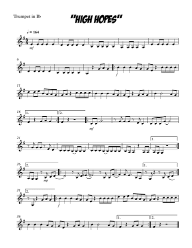 High Hopes (arr. SongBird Music)