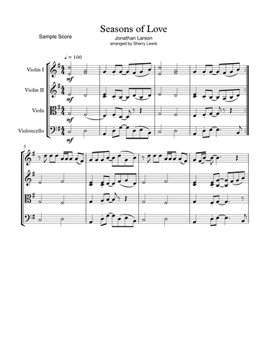 Seasons Of Love (arr. Sherry Lewis)