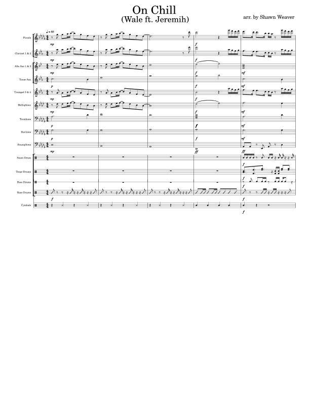 On Chill (feat. Jeremih) (arr. Shawn Weaver)