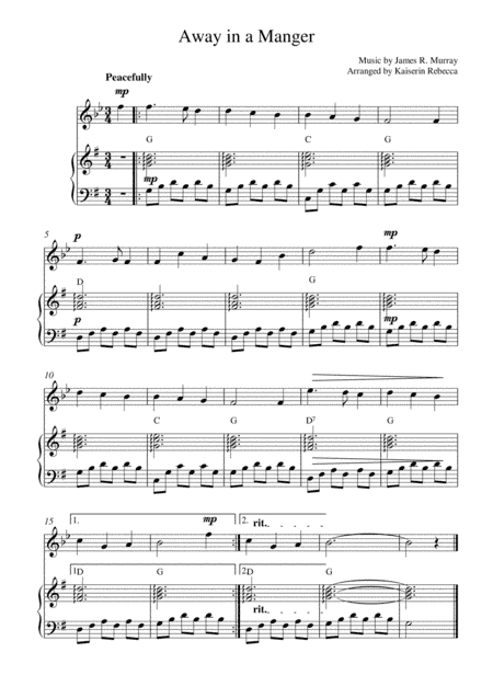 Away in a Manger (arr. Kaiserin Rebecca)