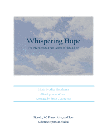 Whispering Hope arranged for Flute Choir (arr. Bryan Guarnuccio)