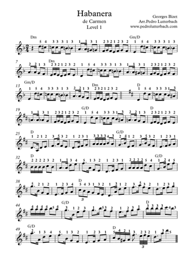 Habanera - Carmen (arr. Pedro Lutterbach)