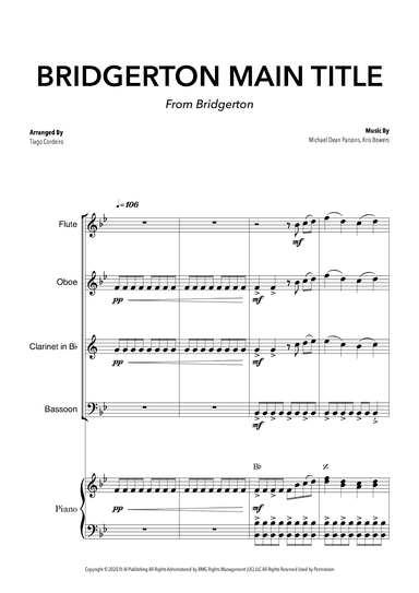 Bridgerton Main Title (arr. Tiago Cordeiro)