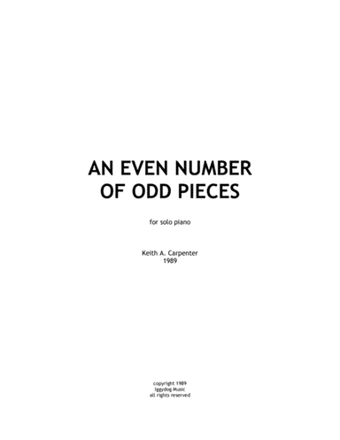 An Even Number of Odd Pieces